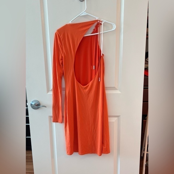 HALSTON Kayleigh Jersey One Shoulder Minidress - Picture 9 of 16